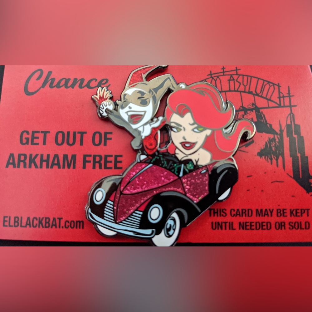 Poison Ivy and Harley Quinn pins